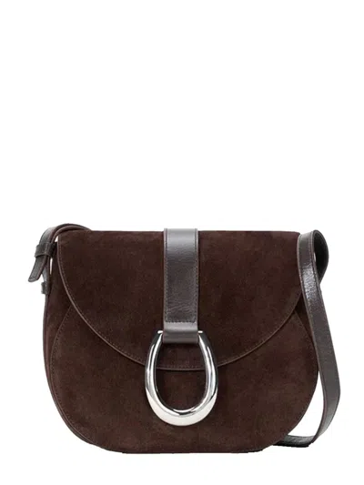 STAUD BELLA TRUFFLE SUEDE CROSSBODY BAG