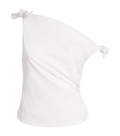 Staud Bellaria Asymmetric Top In White