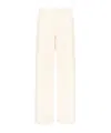 Staud Belt-loop Casual Pants In White