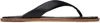Staud Black Dante Thong Sandals In Blk Black
