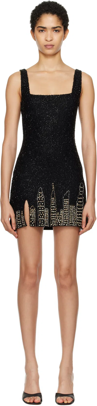 Staud Sequinned Le Sable Mini Dress In Multicolor
