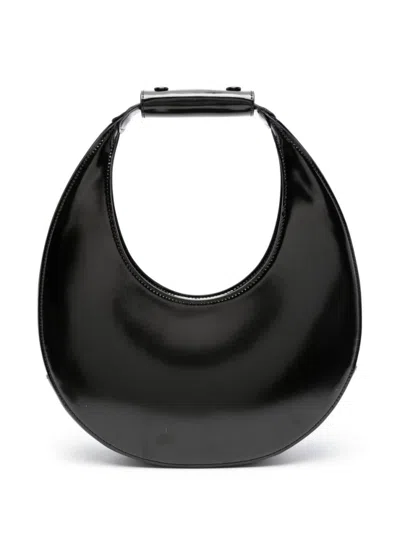 STAUD WOMEN BLACK MOON SHOULDER BAG, ONESIZE LUXURY SHOULDER BAGS FOR WOMEN DARVEYS