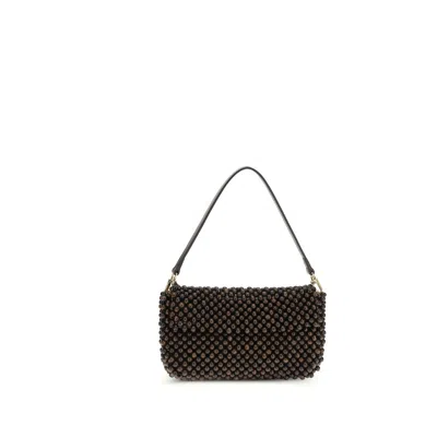Staud Black Other Fibres Shoulder Bag