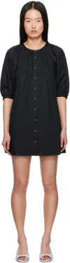 Staud Mini Vincent Dress Black M In Blk Black