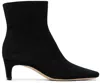 Staud Black Wally Ankle Boots In Blk Black