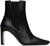 Staud Black Wally High Heeled Ankle Boots In Blk Black