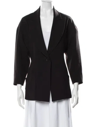 Pre-owned Staud Blazer In Black