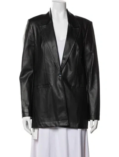 Pre-owned Staud Blazer In Black