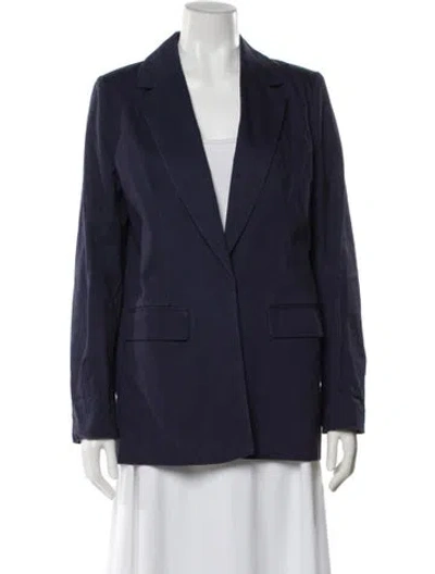 Pre-owned Staud Blazer In Blue