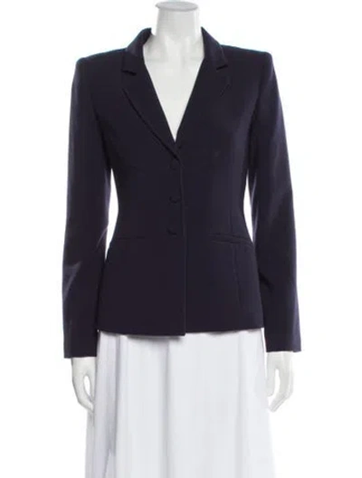 Pre-owned Staud Blazer In Blue