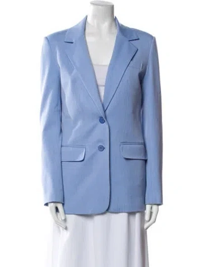 Pre-owned Staud Blazer In Blue