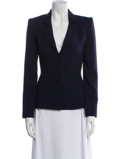 Pre-owned Staud Blazer In Blue