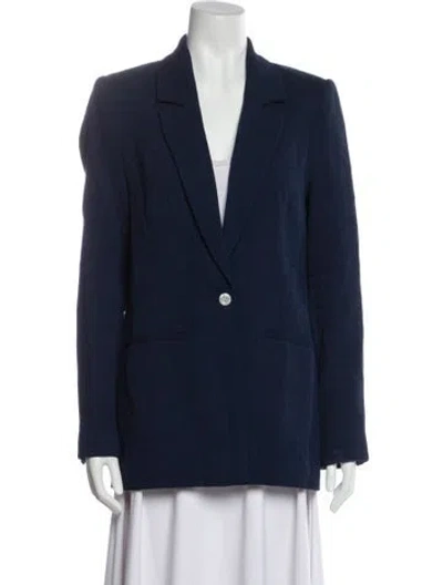 Pre-owned Staud Blazer In Blue