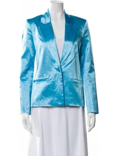 Pre-owned Staud Blazer In Blue