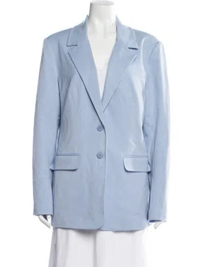 Pre-owned Staud Blazer In Blue