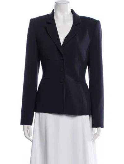 Pre-owned Staud Blazer In Blue