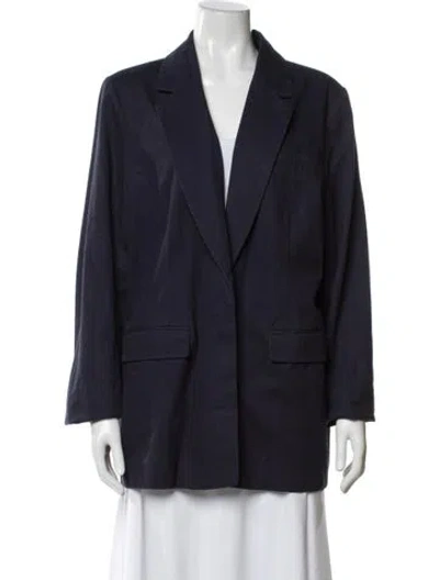 Pre-owned Staud Blazer In Blue