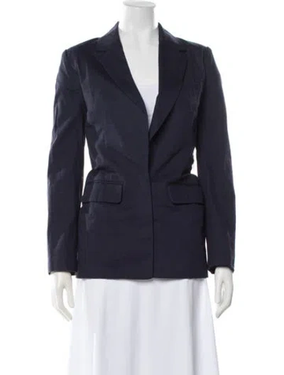 Pre-owned Staud Blazer In Blue