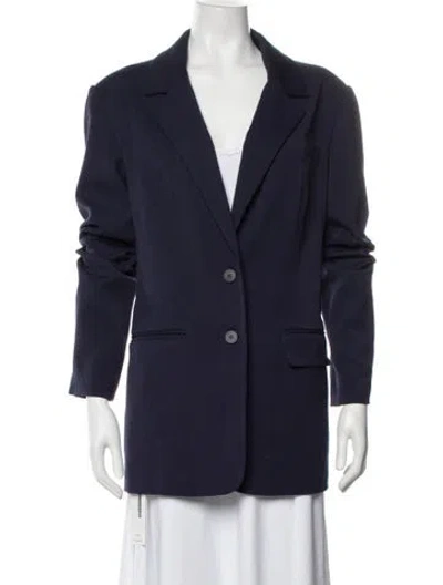 Pre-owned Staud Blazer In Blue