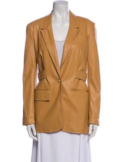 Pre-owned Staud Blazer In Brown