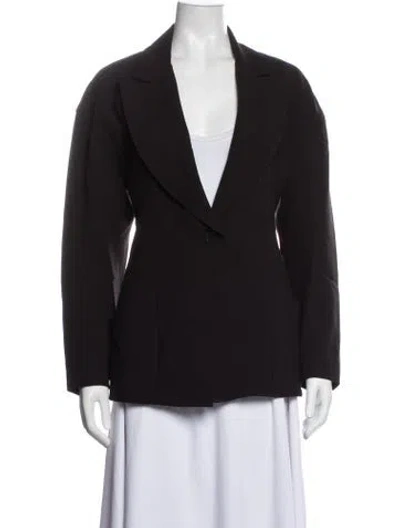 Pre-owned Staud Blazer In Brown