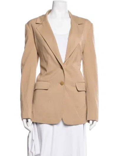 Pre-owned Staud Blazer In Brown