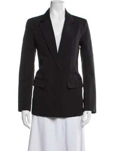 Pre-owned Staud Blazer In Gray