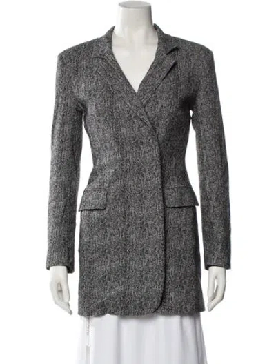 Pre-owned Staud Blazer In Gray