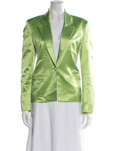 Pre-owned Staud Blazer In Green