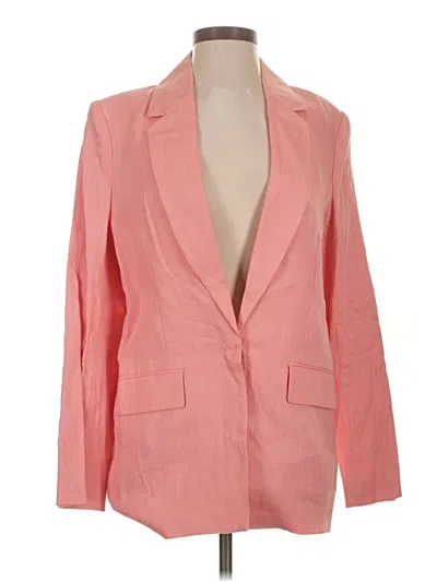 Pre-owned Staud Blazer Jacket In Pink