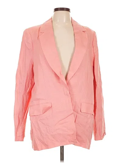 Pre-owned Staud Blazer Jacket In Pink