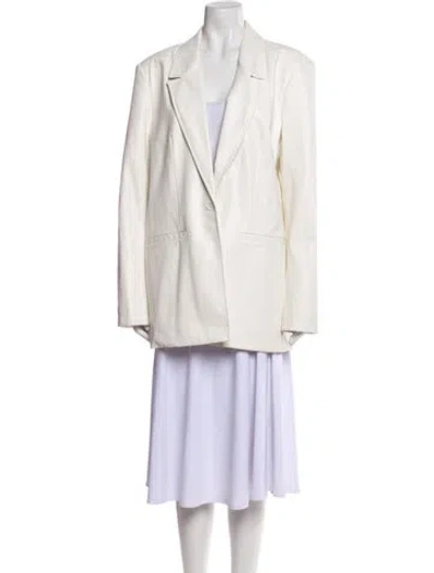 Pre-owned Staud Blazer In Neutral