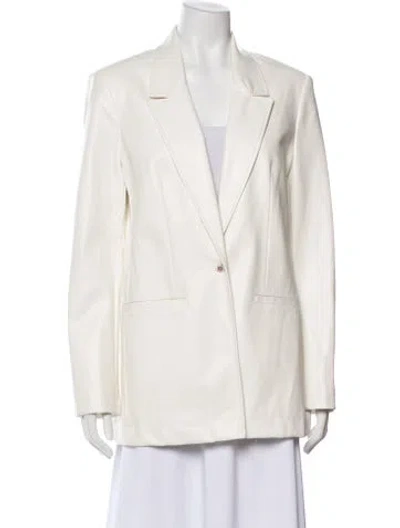 Pre-owned Staud Blazer In Neutral