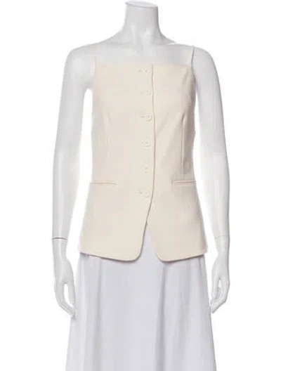 Pre-owned Staud Blazer In Neutral