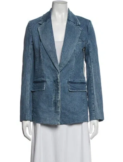 Pre-owned Staud Blazer W/ Tags In Blue
