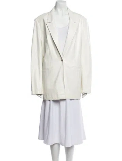 Pre-owned Staud Blazer In White