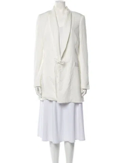 Pre-owned Staud Blazer In White