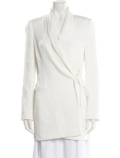 Pre-owned Staud Blazer In White