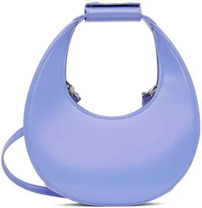 Staud Blue Mini Moon Bag In Blhy Blue Hydrangea