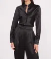 Staud Bogart Top In Black In Black