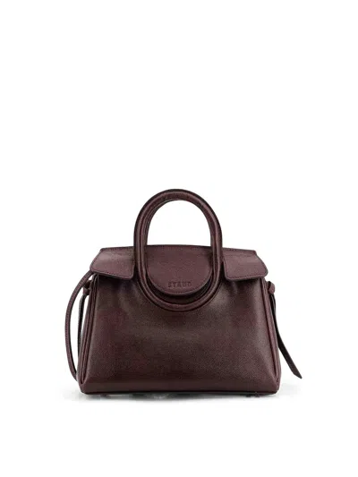 Staud Maude Leather Shoulder Bag In Brown