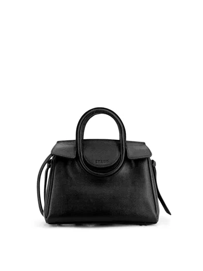 Staud Maude Leather Shoulder Bag In Black