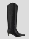 Staud Black Wally Boots In Black