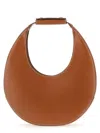 Staud Neutrals Moon Crescent-shaped Leather Shoulder Bag In Brown