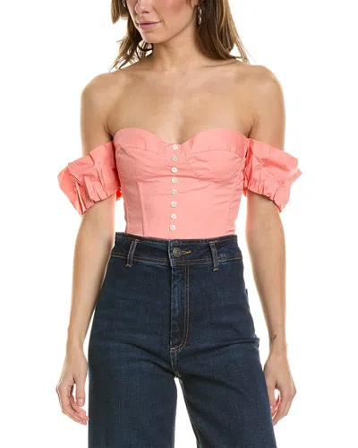 Staud Bouvier Top In Pink