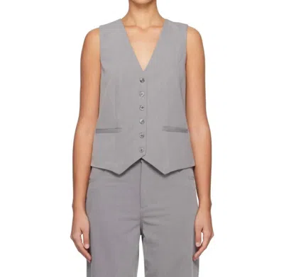 Staud Brett Vest In Heather Grey