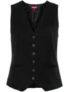 Staud Black Brett Vest In Black