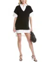 Staud Bridget Wool Sweater Shirtdress