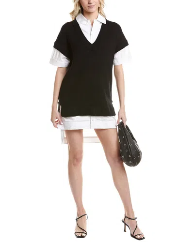 Staud Bridget Wool Sweater Shirtdress