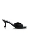 Staud Brigitte Suede Mules In Black